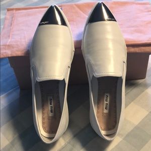 Pointy Toe Soft Nappa Leather Slip On